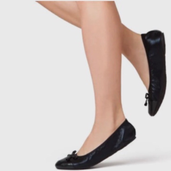 TALARIA BLACK BALLET FLATS SHOES TRAVEL FLATS PACKABLE FLATS SHOES - Picture 2 of 16